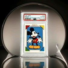 Mickey Mouse 1991 Disney Collector Cards Family Portraits #106 PSA 10 picture