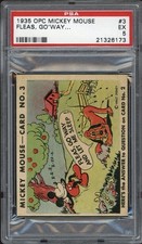 1935 OPC Mickey Mouse #3 Fleas, Go'Way... PSA 5 EX  picture
