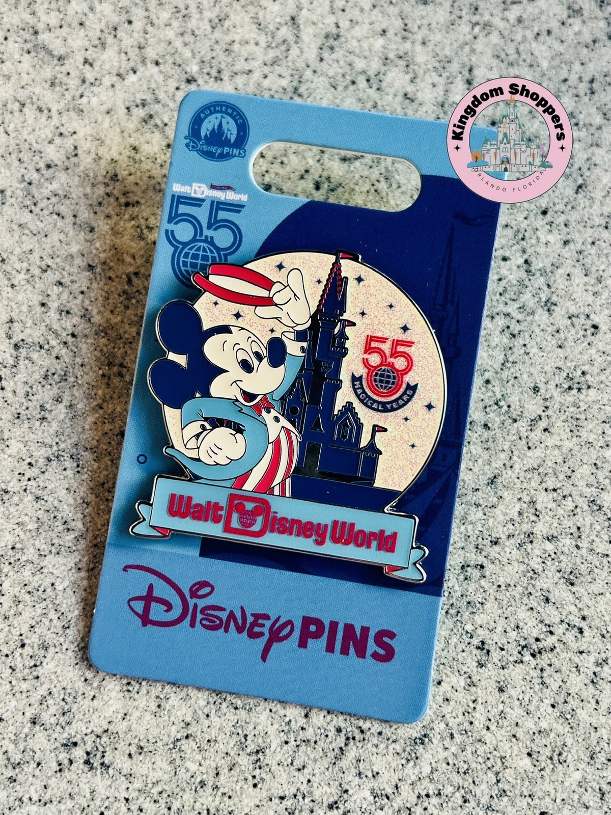 2026 Disney Parks Walt Disney World 55th Anniversary Mickey Mouse OE Pin 2026 Disney Parks Walt Disney World 55th Anniversary Mickey Mouse OE Pin