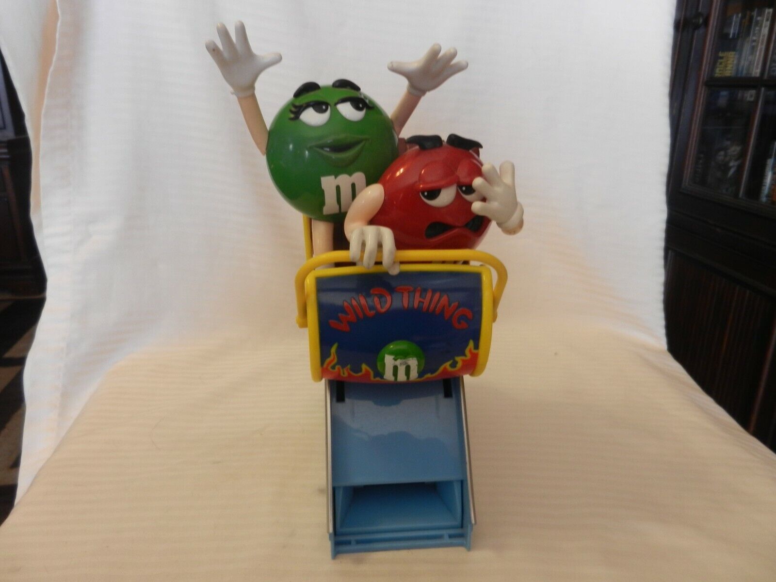M&M\'s Wild Thing Roller Coaster Red & Green Candy Dispenser