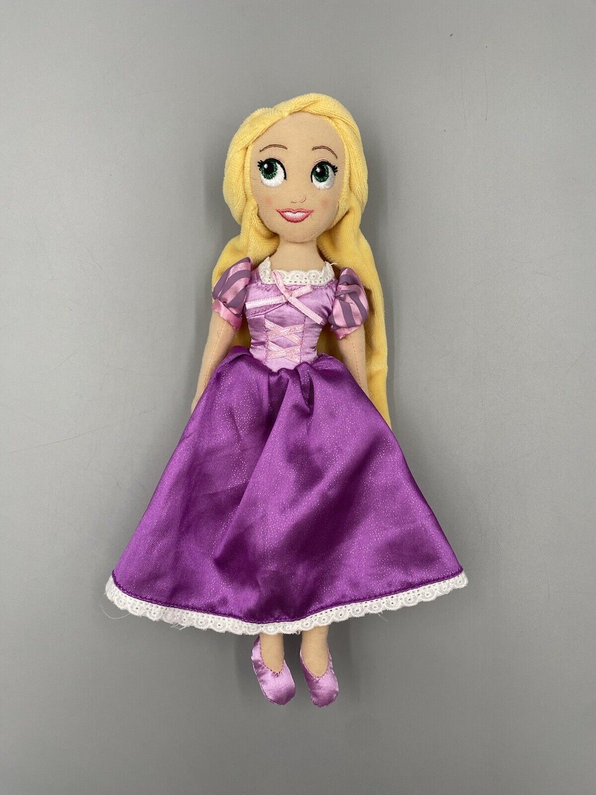 Disney Store Princess Rapunzel Plush Doll Tangled Blonde 12” Stuffed Character