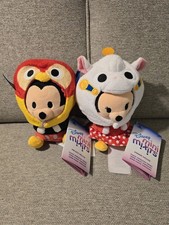 Disney Parks Mini Mix-its Mickey & Minnie Mouse  7” Plush picture