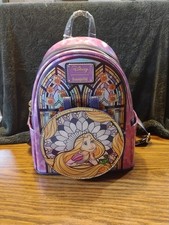 Loungefly Disney Princess Stained Glass Collection: Rapunzel Backpack NWT picture