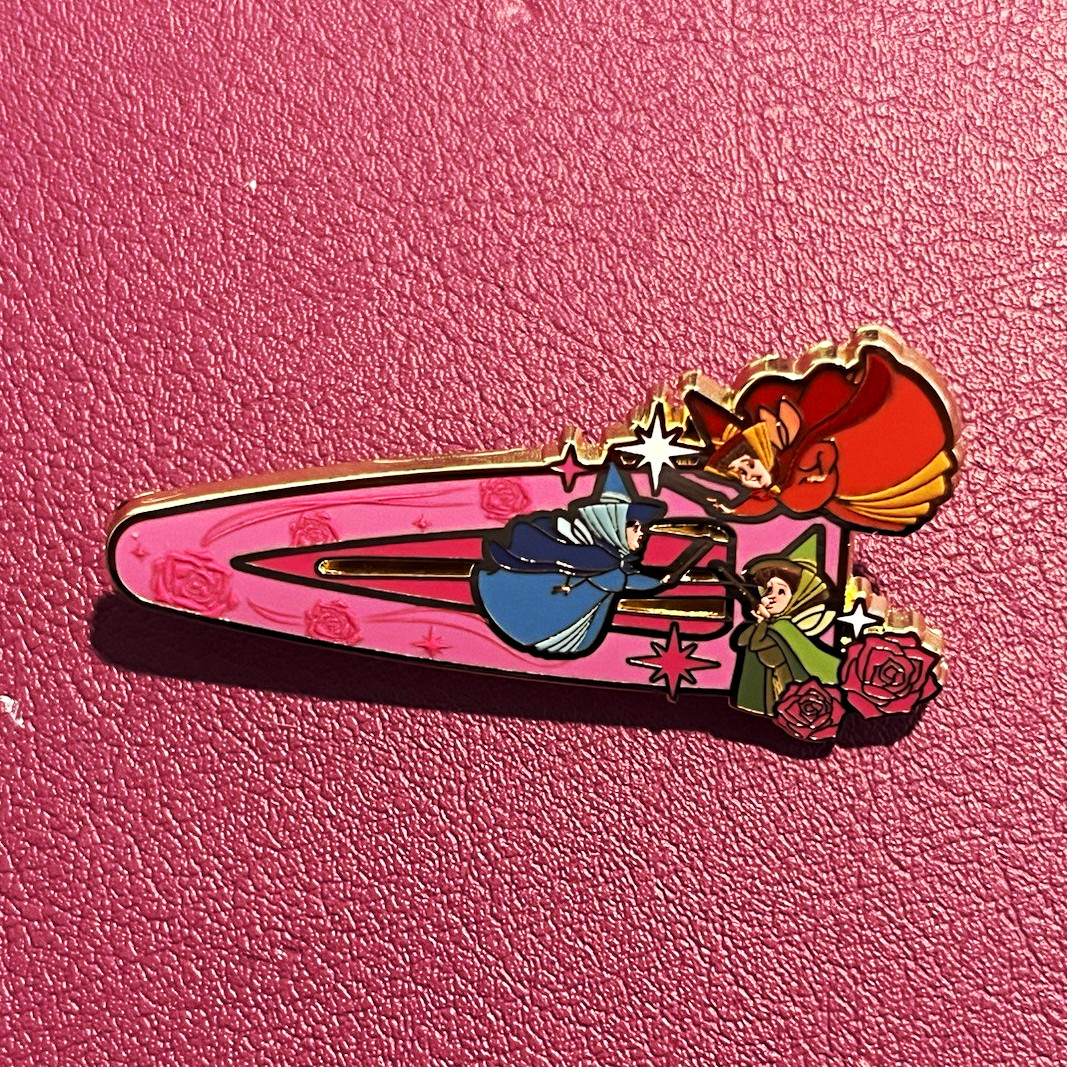 Disney Princess Sidekicks Hair Clips Pin Three Fairies Barrette Sleeping Beauty Disney Princess Sidekicks Hair Clips Pin Three Fairies Barrette Sleeping Beauty