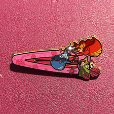 Disney Princess Sidekicks Hair Clips Pin Three Fairies Barrette Sleeping Beauty picture