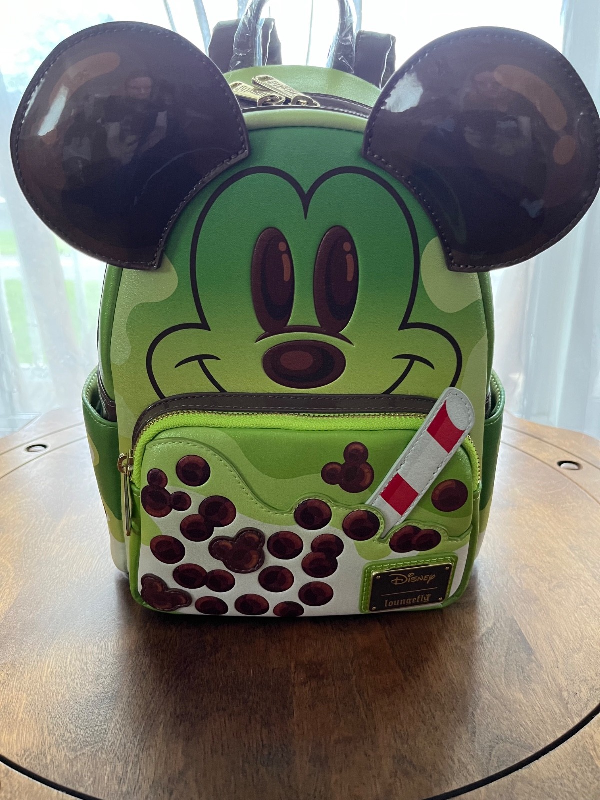 Loungefly Disney Mickey Mouse Green Tea Boba Mini Backpack Loungefly Disney Mickey Mouse Green Tea Boba Mini Backpack
