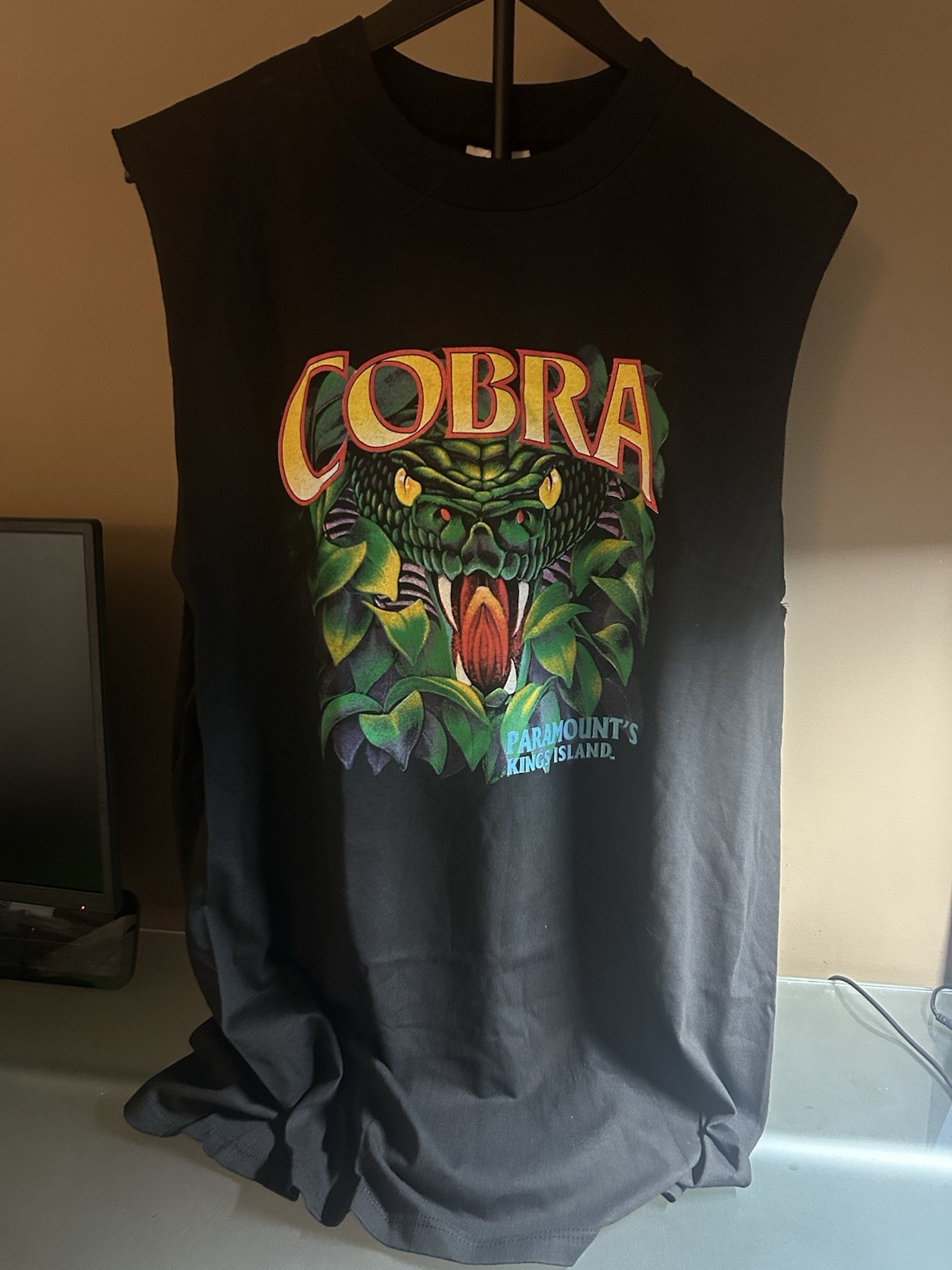 Kings Island King Cobra Vintage Roller Coaster Shirt Size XL New Ultra Rare Kings Island King Cobra Vintage Roller Coaster Shirt Size XL New Ultra Rare