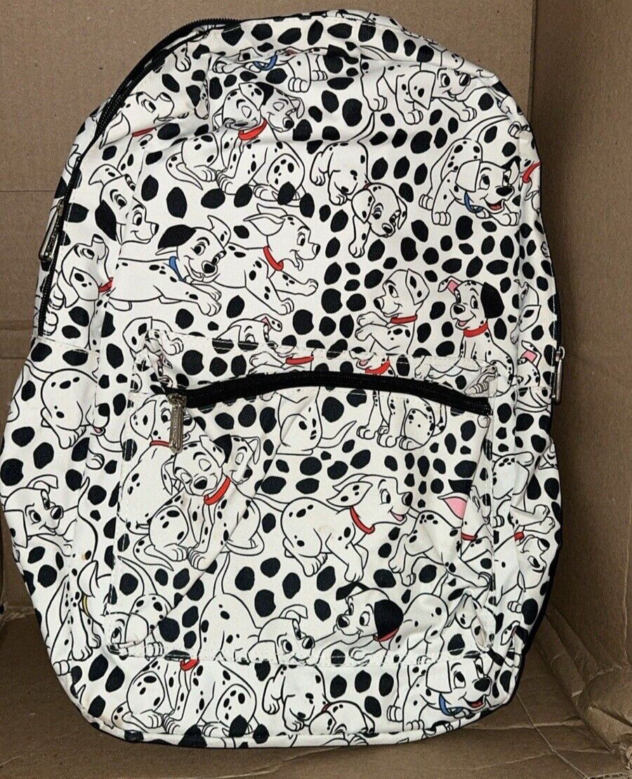 DISNEY LOUNGEFLY 101 DALMATIANS ALL OVER PRINT BASIC BACKPACK PRE-OWNED