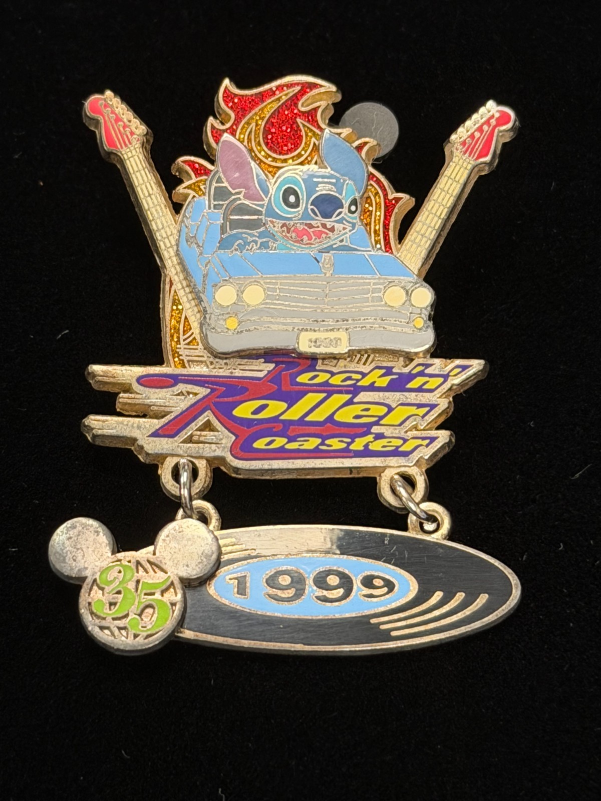DISNEY Pin Stitch Rock N Roller Coaster Opens 35 Magical Milestones 2006 LE 2500