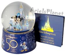 Walt Disney World 50th Anniversary Mickey Minnie Mouse Mini Water Snow Globe picture