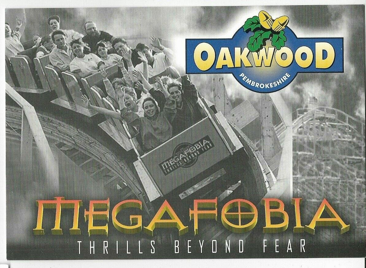 MEGAFOBIA ROLLER COASTER,THRILLS BEYOND FEAR~OAKWOOD,PEMBROKESHIRE,UK