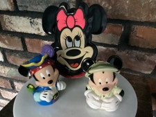 MINI MOUSE COIN PURSE & Micky & Mini Bottle Toppers picture