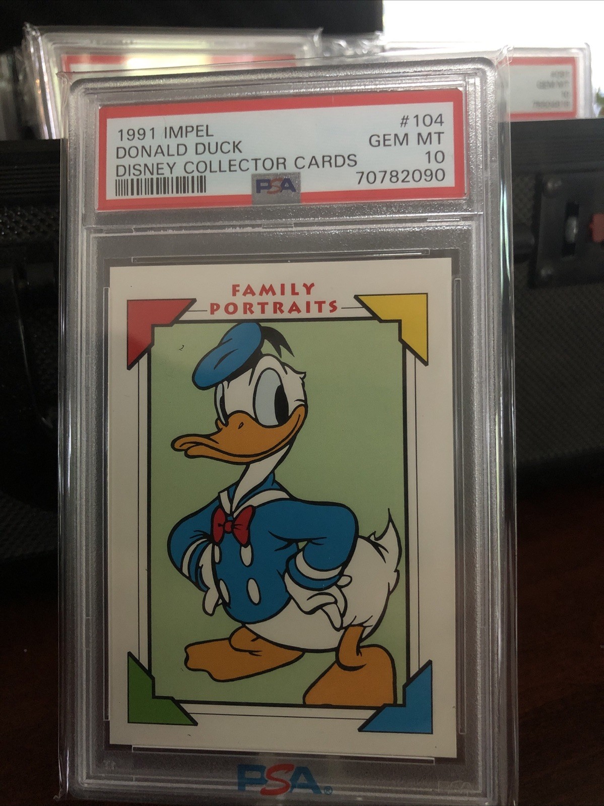 1991 IMPEL DISNEY COLLECTOR CARDS #104 DONALD DUCK PSA 10 1991 IMPEL DISNEY COLLECTOR CARDS #104 DONALD DUCK PSA 10