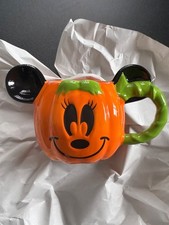 New Disney Mini Mouse Halloween Pumpkin Ceramic Coffee Mug 14.81 fl oz picture