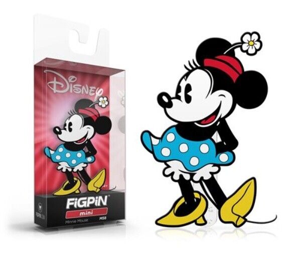 Minnie Mouse Mini FiGPiN Enamel Pin M58 Disney Pin Disneyland Disney World