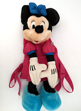 Vintage Disney Mickey's Stuff Kid's Toy Mini Mouse Plush Adjustable Backpack. 99 picture