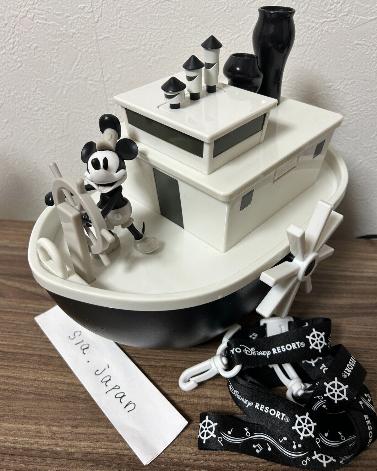 Tokyo Disney Resort Mickey Mouse Steamboat Willie Popcorn Bucket There is burnt