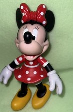 Mini Mouse Hard Plastic Toy Posable Arms & Legs 7”Disney World (3/b58) picture