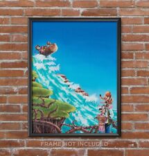 Splash Mountain Print Poster Brer Rabbit Bear Fox Disney Disneyland Decor Art picture