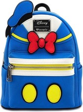 Loungefly Disney Donald Duck Faux Leather Mini Backpack Standard NEW picture