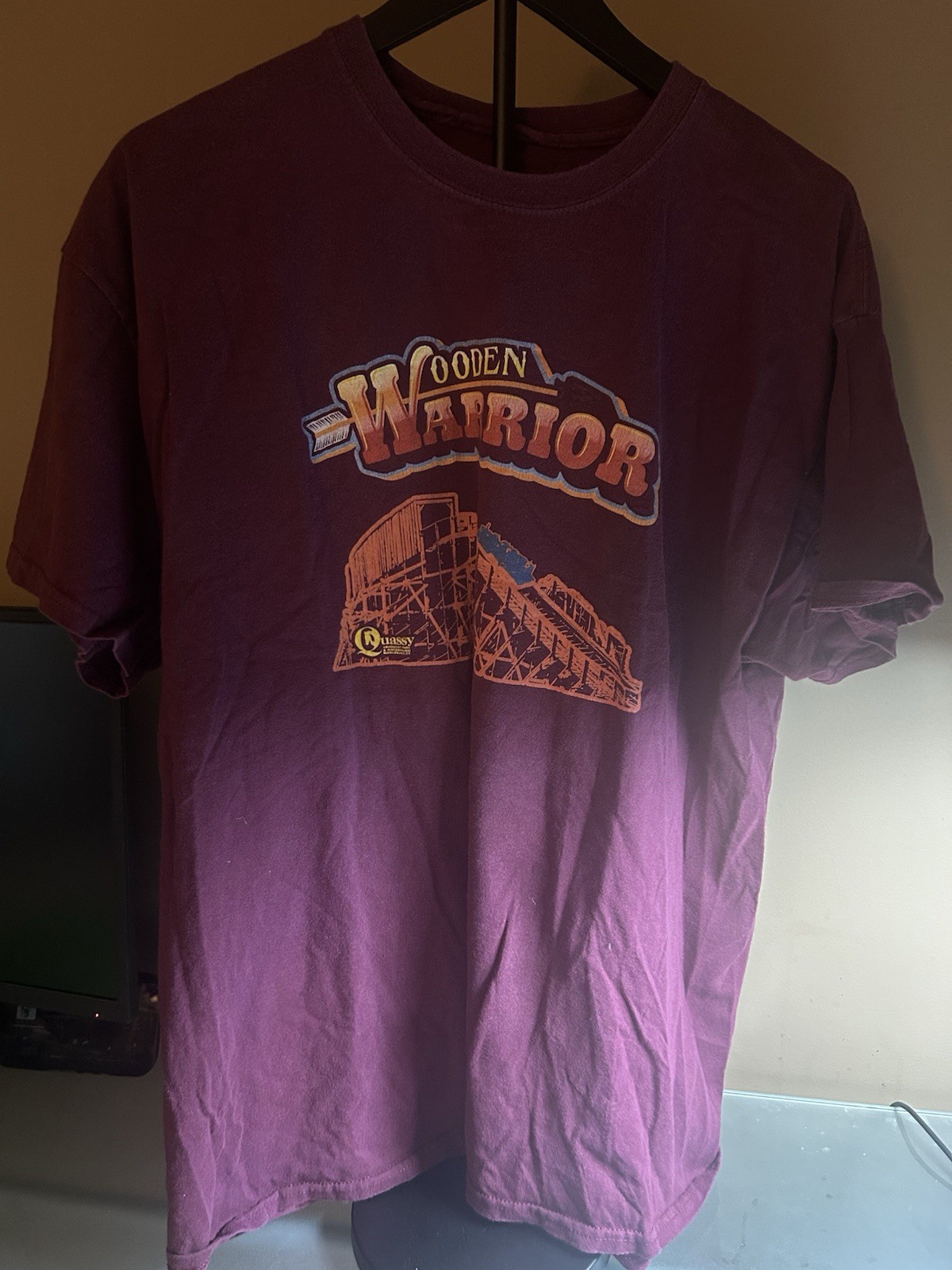 Quassy Wooden Warrior Roller Coaster Shirt Size XL Quassy Wooden Warrior Roller Coaster Shirt Size XL