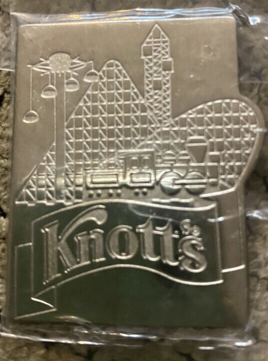 Knotts Berry Farm Roller Coaster Magnet By Pinnacle Designs Silver Tone