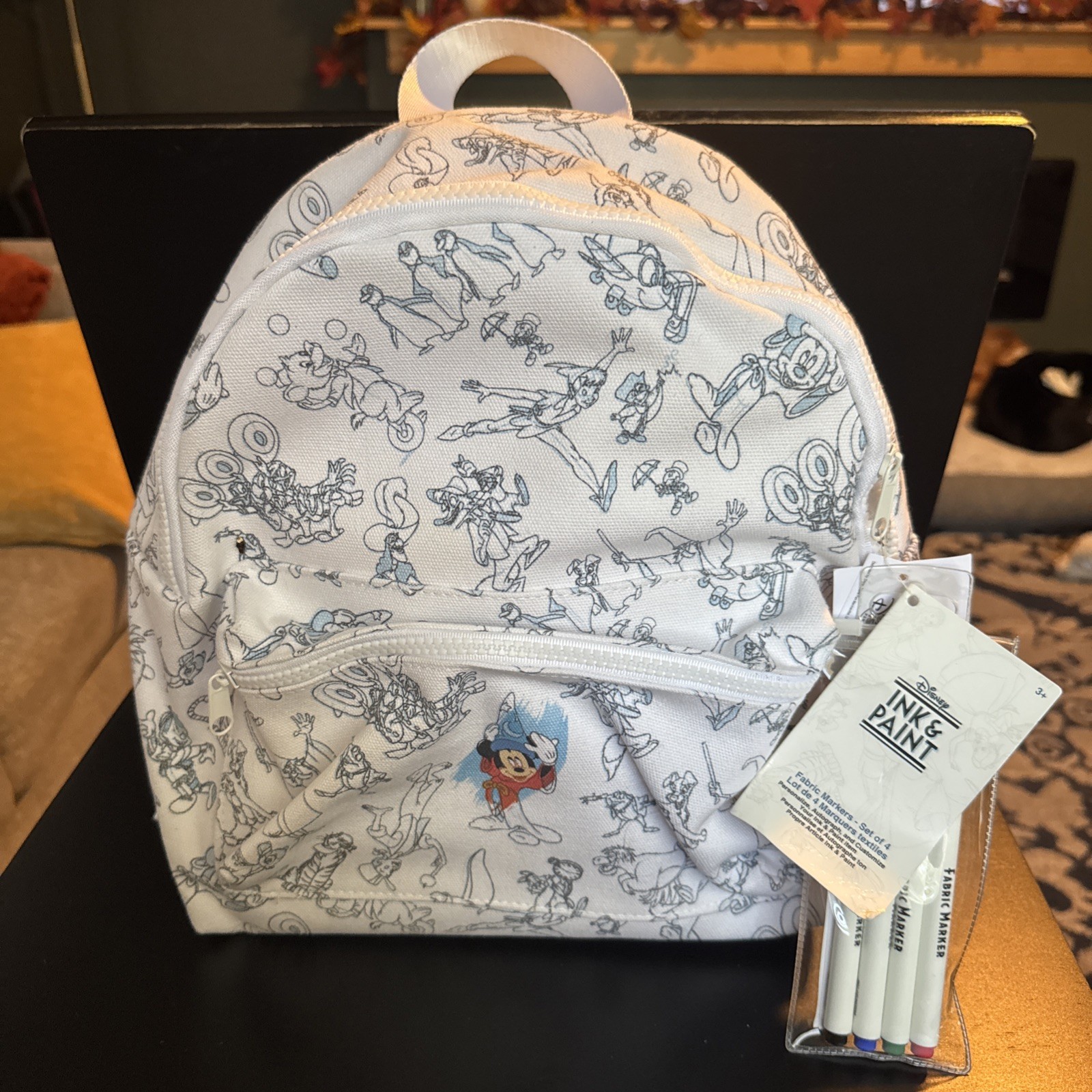 Disney Parks Ink And Paint Collection Backpack Mickey Mouse Splash Mountain NEW Disney Parks Ink And Paint Collection Backpack Mickey Mouse Splash Mountain NEW