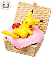 RE-MENT Pokemon Utatane Basket Nap Sleeping Mini Figure Toy #1 Pikachu Mouse NEW picture