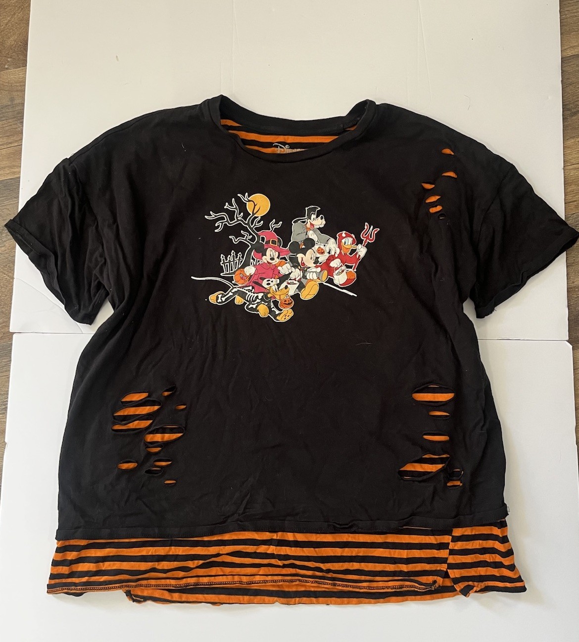 Disney Halloween Mickey Mini Mouse Adult Tshirt Size 2x