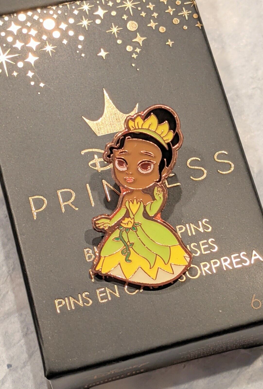 Disney Princess Loungefly Blind Box Enamel Pin Chibi Tiana, Princess & The Frog