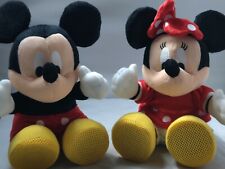 Atico International Music Mickey Mouse & Minnie Speaker Plush Set of 2 picture