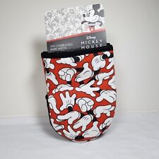 Disney Mickey Mouse 2pk Oversized Mini Oven Mitts Glove Red Black White New picture