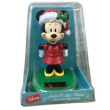 Solar Moving Mini Mouse Christmas Holiday Bobble Head 4