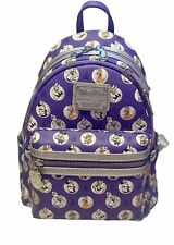 2023 Disney Backpack Platinum Purple Mickey Mouse Bag 100 Years Loungefly NEW picture
