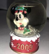 Disney JC Penny 2009 Mickey Mouse Christmas Mini Snow Globe Preowned - 2 3/8” picture