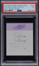 Disney World Hollywood Studios Rock 'N' Roller Coaster FastPass 2004 PSA NM 7 picture