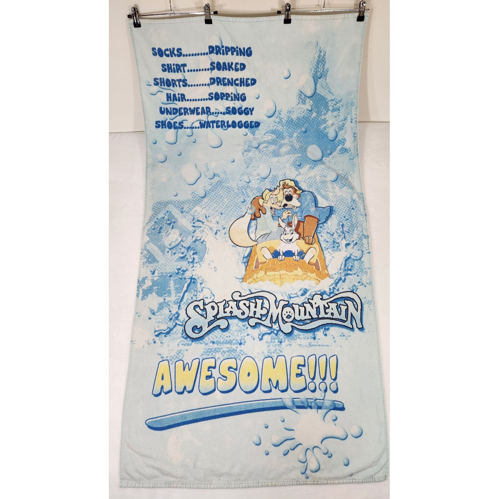 Disney Parks Splash Mountain Beach Towel Brer Rabbit Bear Fox Awesome F385-8615 Disney Parks Splash Mountain Beach Towel Brer Rabbit Bear Fox Awesome F385-8615
